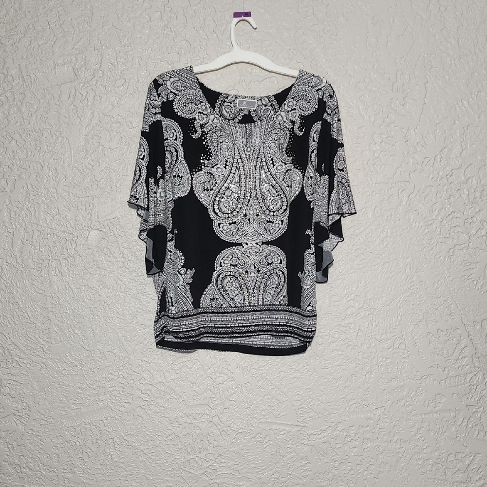 Jm Collections Embelished Blouse